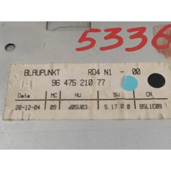 Sistema Audio / Radio Cd para Citroën C4 Berlina