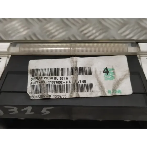 Pantalla Multifuncion para Nissan Almera (N16/E)