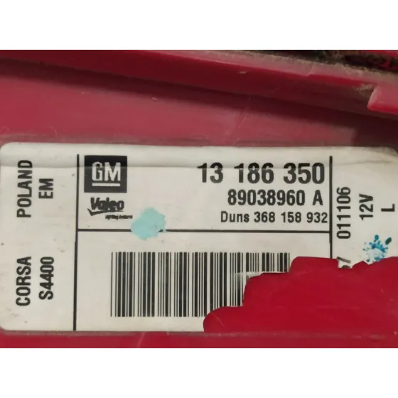 Piloto Trasero Izquierdo para Opel Corsa D