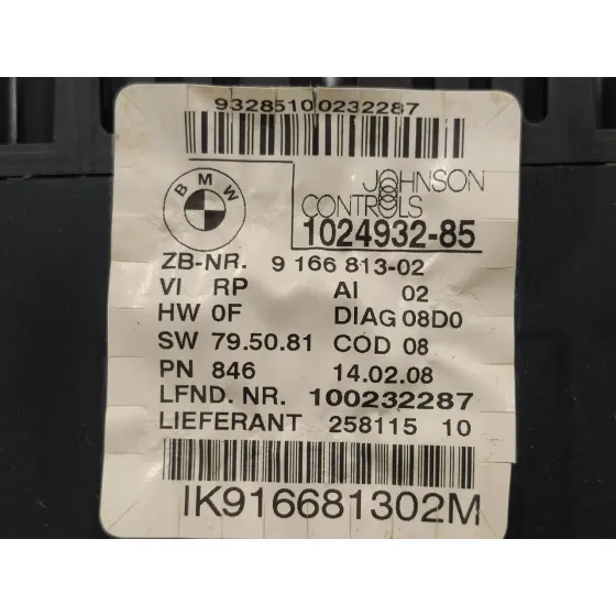Cuadro Instrumentos para Bmw Serie 1 Berlina (E81/E87)