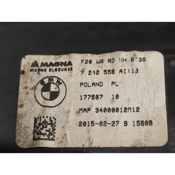Elevalunas Trasero Derecho para Bmw Serie 1 Lim. (F20/F21)