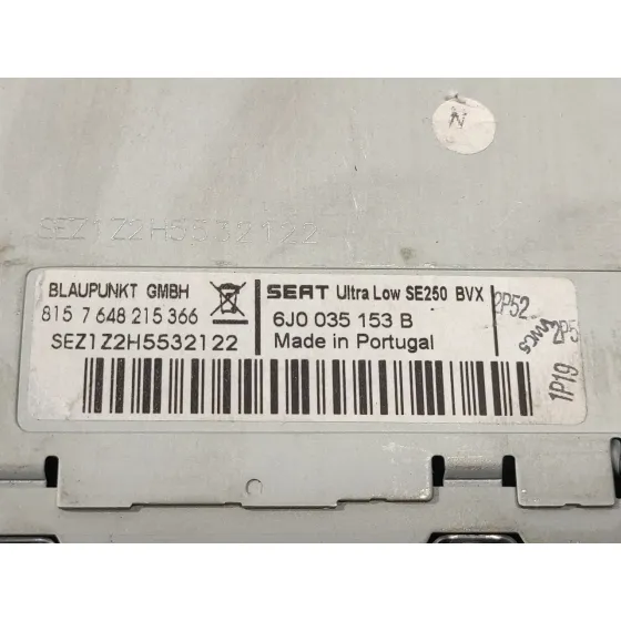 Sistema Audio / Radio Cd para Seat Ibiza (6J5)