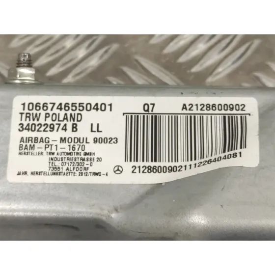 Airbag Rodillas para Mercedes-Benz Clase E (W212) Lim.