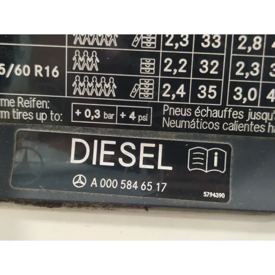 Tapa Exterior Combustible para Mercedes-Benz Clase C (W204) Berlina
