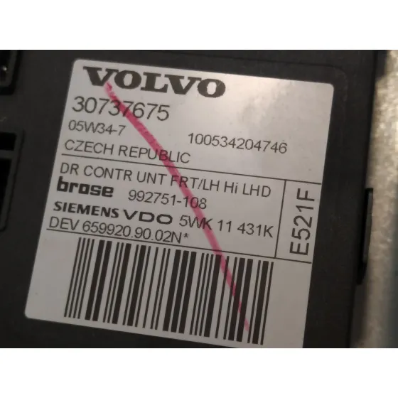 Elevalunas Delantero Izquierdo para Volvo S40 Berlina