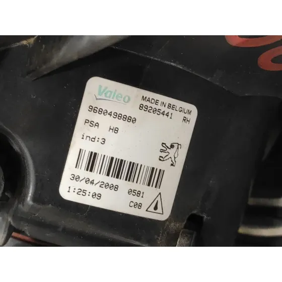Faro Antiniebla Derecho para Peugeot 308