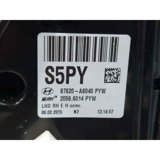 Retrovisor Derecho para Hyundai I30 (Gd)