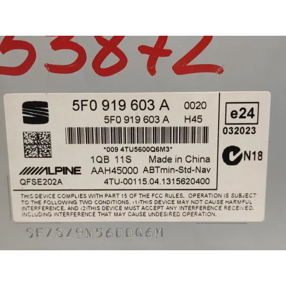 Sistema Navegacion Gps para Seat Leon Sc (5F5)