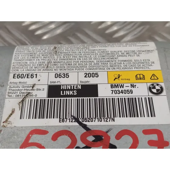 Airbag Lateral Delantero Izquierdo para Bmw Serie 5 Berlina (E60)