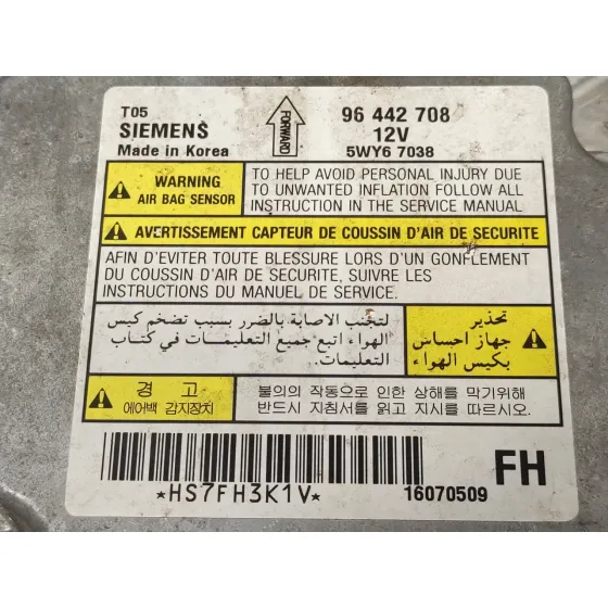 Centralita Airbag para Chevrolet Aveo