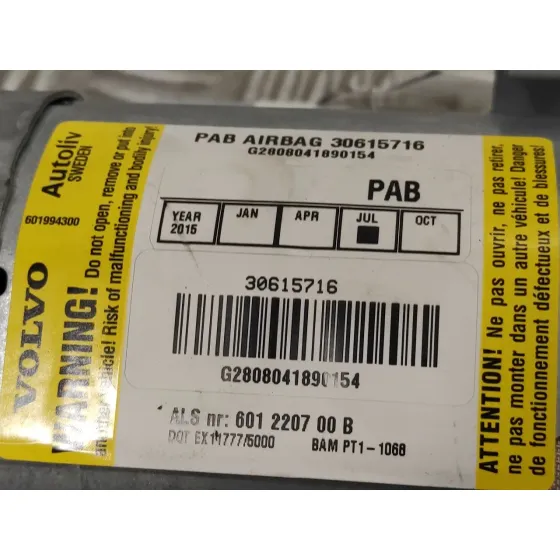 Airbag Delantero Derecho para Volvo S40 Berlina