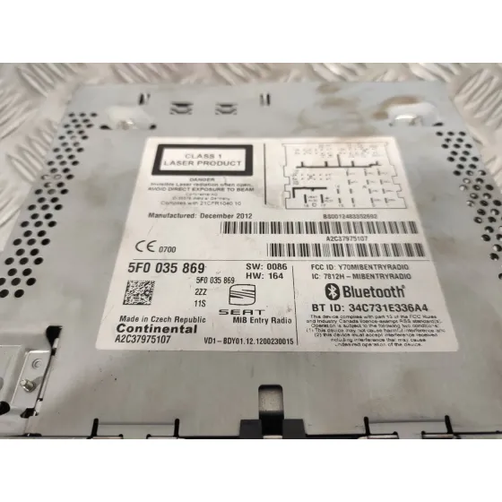 Sistema Audio / Radio Cd para Seat Leon (5F1)