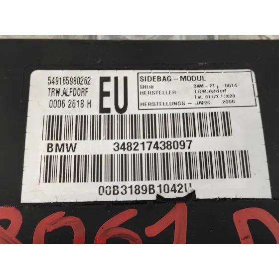 Airbag Lateral Delantero Derecho para Bmw Serie 3 Berlina (E46)