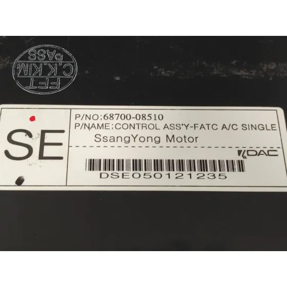 Mando Climatizador para Ssangyong Rexton
