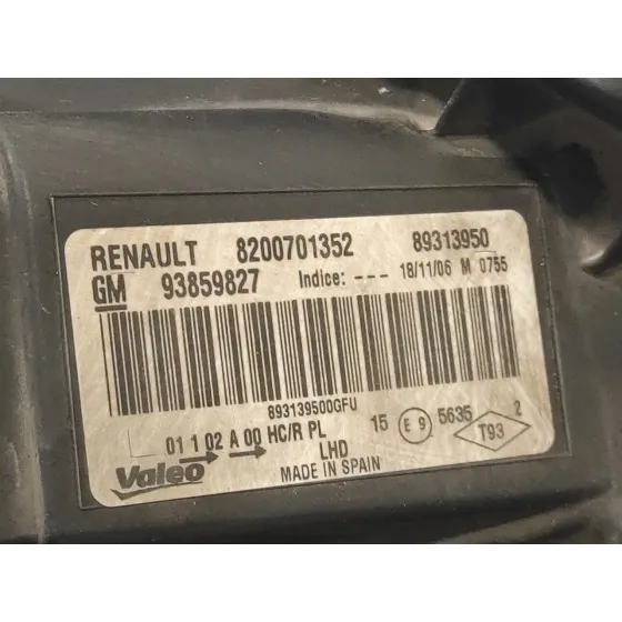 Faro Izquierdo para Renault Trafic Caja Cerrada (Ab 4.01)