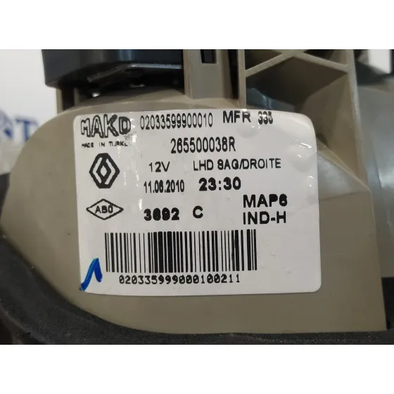 Piloto Trasero Derecho Interior para Renault Fluence
