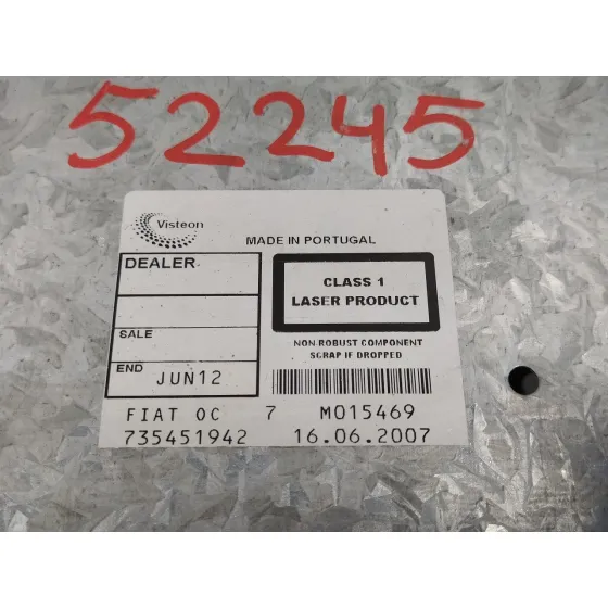 Sistema Audio / Radio Cd para Fiat Bravo (198)