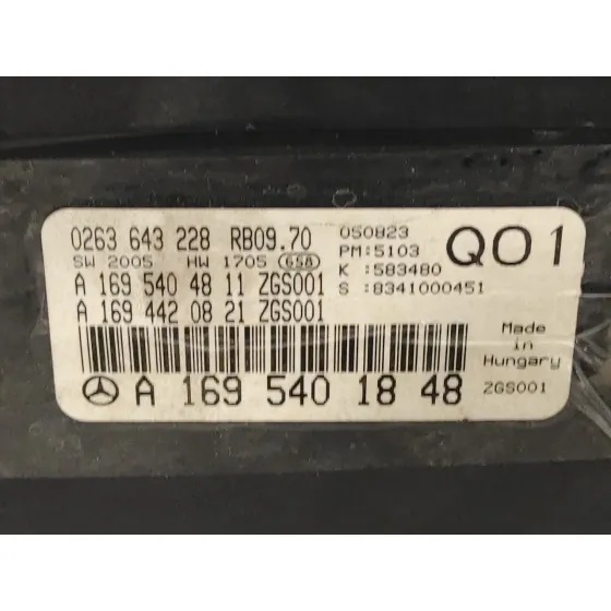 Cuadro Instrumentos para Mercedes-Benz Clase B (W245)