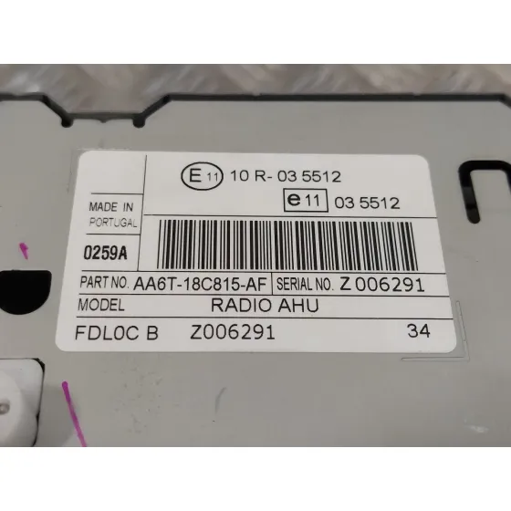 Sistema Audio / Radio Cd para Ford Fiesta (Cb1)