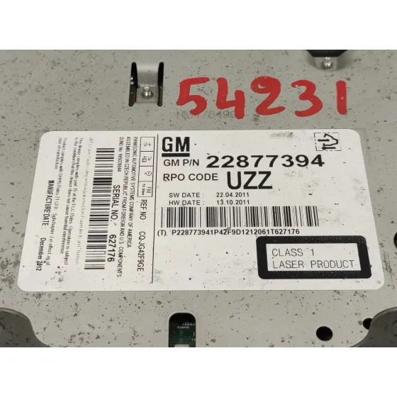 Sistema Audio / Radio Cd para Opel Meriva B