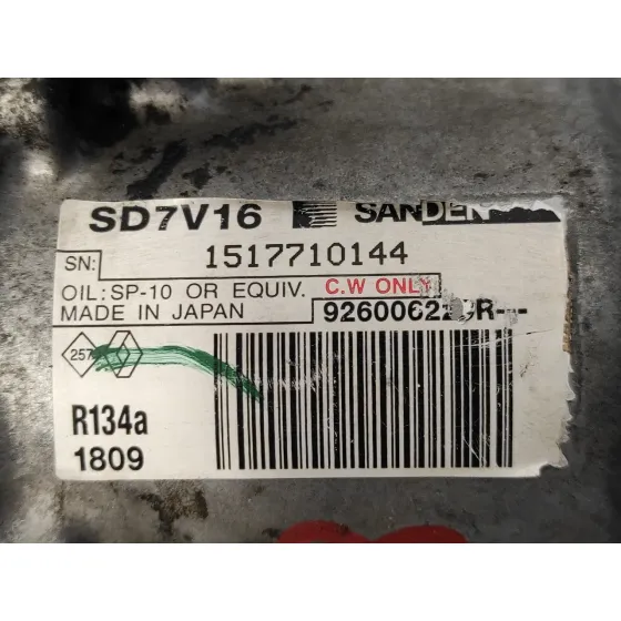 Compresor Aire Acondicionado para Dacia Duster