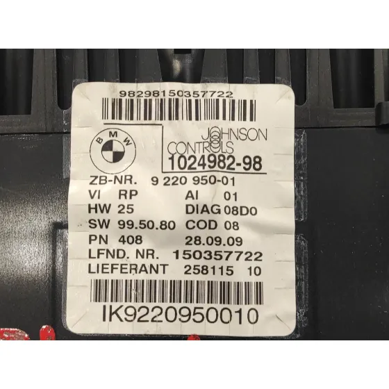 Cuadro Instrumentos para Bmw Serie 1 Berlina (E81/E87)