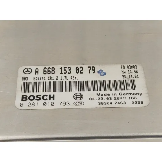 Centralita Motor Uce para Mercedes-Benz Clase A (W168)