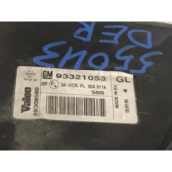 Faro Derecho para Opel Meriva