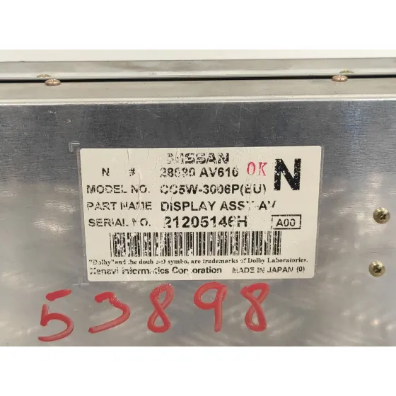 Pantalla Multifuncion para Nissan Primera Berlina (P12)