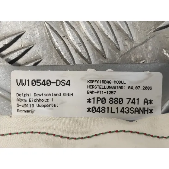 Airbag Cortina Delantero Izquierdo para Seat Leon (1P1)