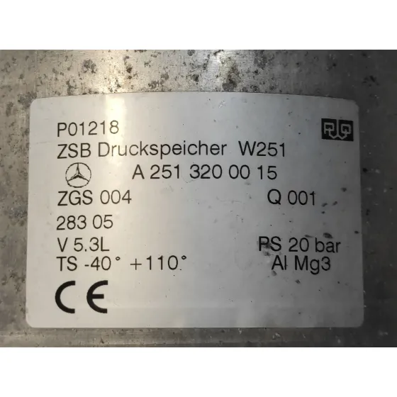 Acumulador Central Amortiguacion para Mercedes-Benz Clase R (W251)