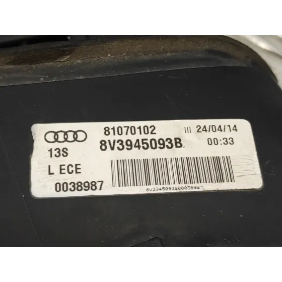 Piloto Trasero Izquierdo Interior para Audi A3 Limousine (8Vs, 8Vm)