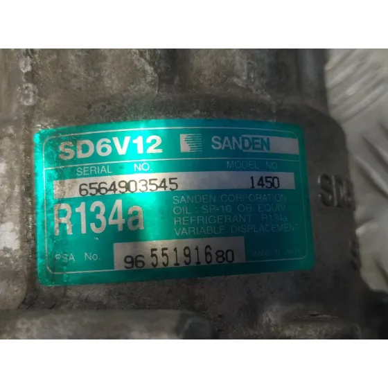 Compresor Aire Acondicionado para Peugeot 1007