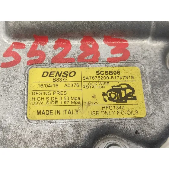 Compresor Aire Acondicionado para Fiat 500 (312)