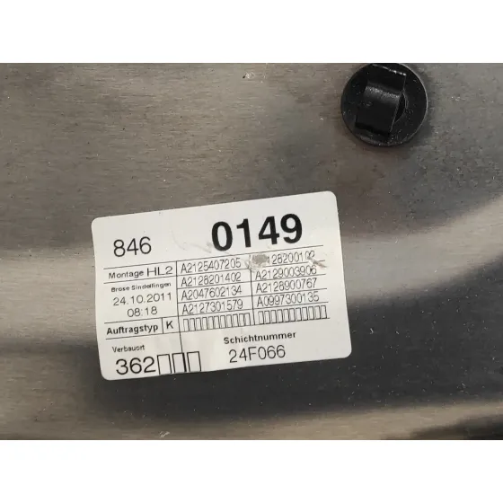 Elevalunas Trasero Izquierdo para Mercedes-Benz Clase E (W212) Lim.