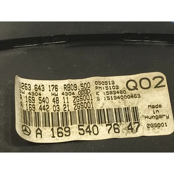 Cuadro Instrumentos para Mercedes-Benz Clase B (W245)