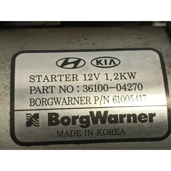 Motor Arranque para Hyundai I20 Active