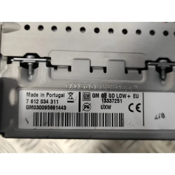 Sistema Audio / Radio Cd para Opel Astra J Lim.