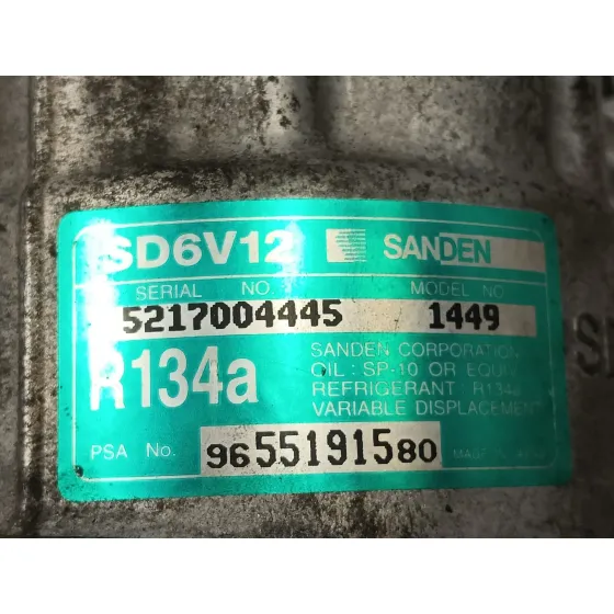 Compresor Aire Acondicionado para Peugeot 307 Cc (S1)