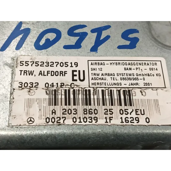 Airbag Lateral Delantero Izquierdo para Mercedes-Benz Clase C (W203) Berlina