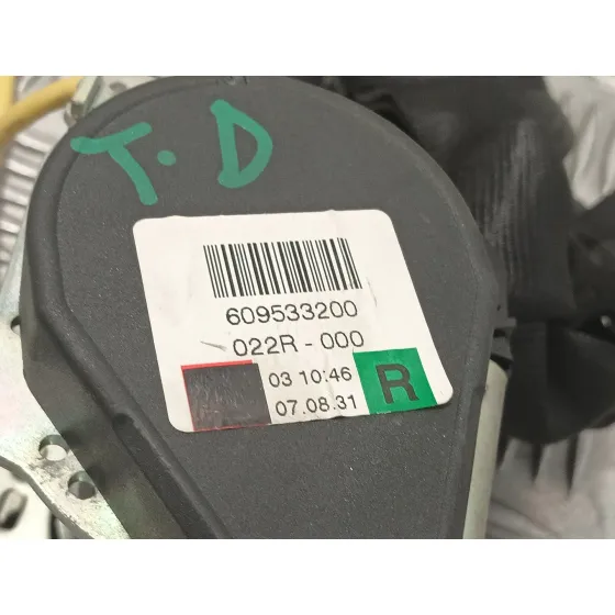 Cinturon Seguridad Trasero Derecho para Volkswagen Touareg (7L6)