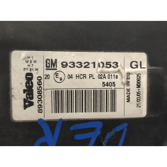 Faro Derecho para Opel Meriva