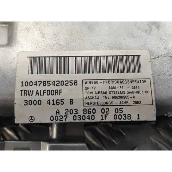 Airbag Lateral Trasero Derecho para Mercedes-Benz Clase E (W211) Berlina