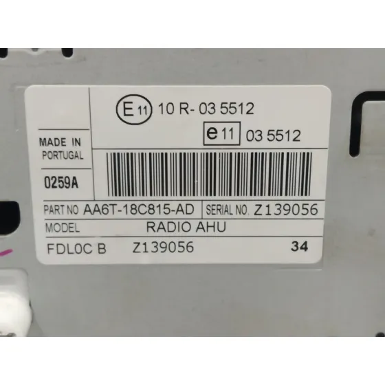 Sistema Audio / Radio Cd para Ford Fiesta (Cb1)