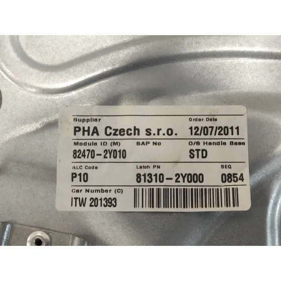 Elevalunas Delantero Izquierdo para Hyundai Ix35