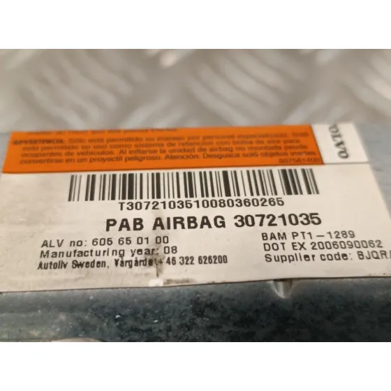 Airbag Delantero Derecho para Volvo V70 Familiar