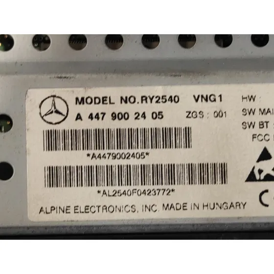 Sistema Navegacion Gps para Mercedes-Benz Vito Tourer (447)