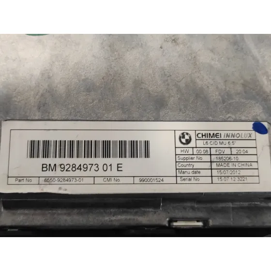 Pantalla Multifuncion para Bmw Serie 5 Lim. (F10)