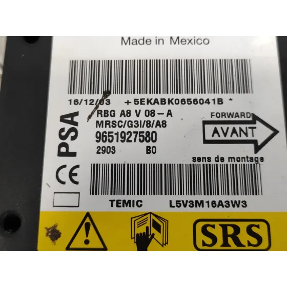 Centralita Airbag para Citroën C3