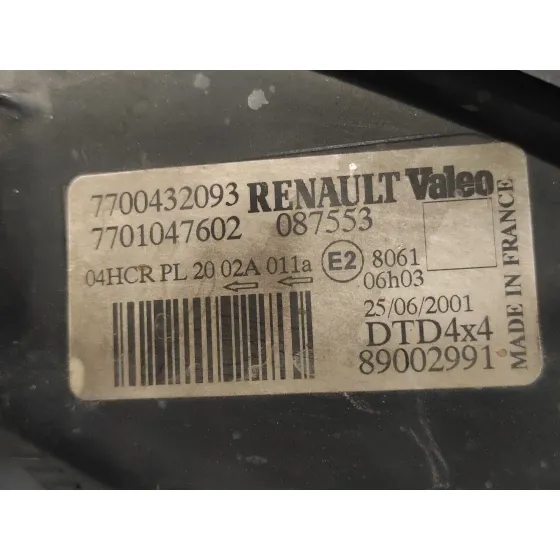 Faro Derecho para Renault Scenic Rx4 (Ja0)